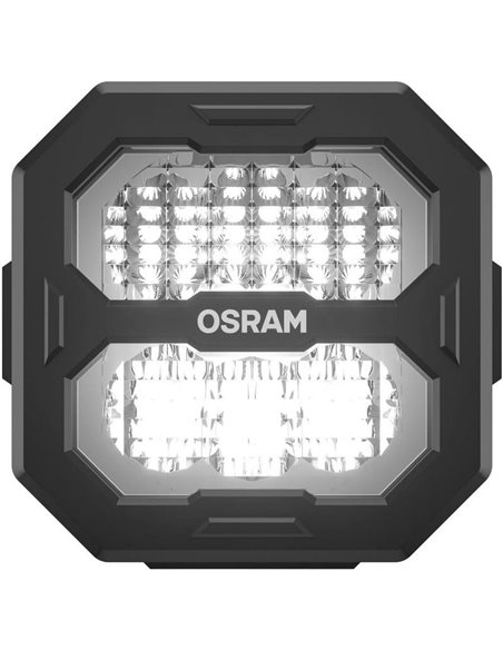 Faro de trabajo LED cuadrado LEDriving® Cube PX2500 Flood (extendido), LEDPWL 107-FL, alcance 80m, 6000K, 27W, 12/24V