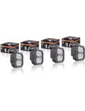 Luz de trabalho LED LEDriving® Cube PX3500 Flood (extendida) quadrada, LEDPWL 108-FL, 6000K, 33W, 12/24V