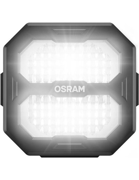 Projecteur de travail LED carré large LEDriving® Cube PX1500, LEDPWL 114-WD, 6 000 K, 15 W, 12/24 V