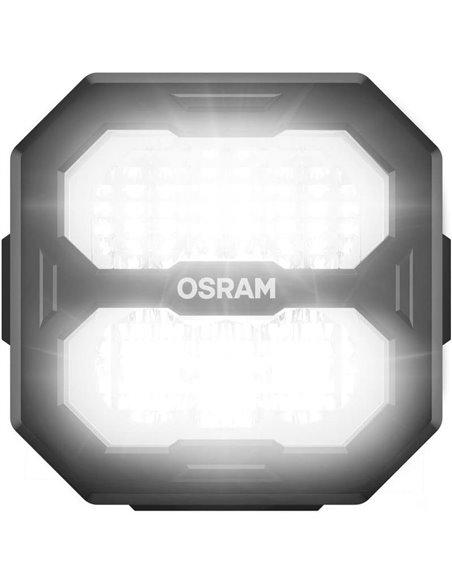 Luz de trabalho LED quadrada LEDriving® Cube PX1500 Flood (estendida), LEDPWL 115-FL, 6000K, 15W, 12/24V