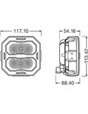 Faro LED de largo alcance LEDriving® Cube PX1500 Spot (concentrado), LEDPWL 116-SP, 6000K, 15W, 12/24V