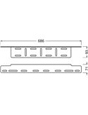 Soporte para matrícula AX y luces de conducción LEDriving® LICENSE PLATE BRACKET AX, LEDDL ACC 103