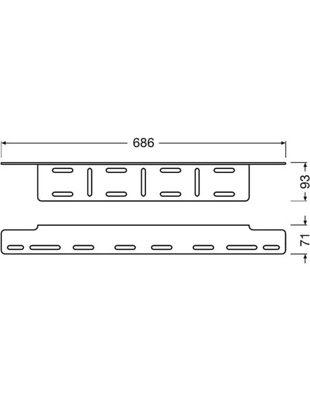 Soporte para matrícula AX y luces de conducción LEDriving® LICENSE PLATE BRACKET AX, LEDDL ACC 103
