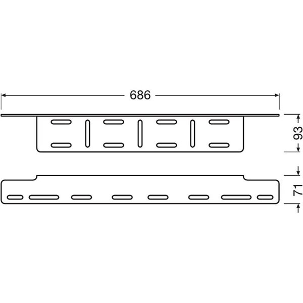 Soporte para matrícula AX y luces de conducción LEDriving® LICENSE PLATE BRACKET AX, LEDDL ACC 103