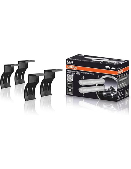 Kit de montaje trasero OSRAM LEDDL FX ACC101 para barras LEDriving® FX GEN 2, LEDDL FX ACC101 