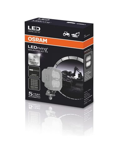 Kit de montagem OSRAM LEDPWL ACC101 para faróis LEDriving® CUBE PX, instalação padrão ou flexível