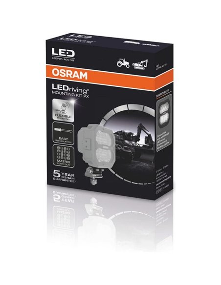 Kit de montage OSRAM LEDPWL ACC101 pour phares LEDriving® CUBE PX, installation standard ou flexible