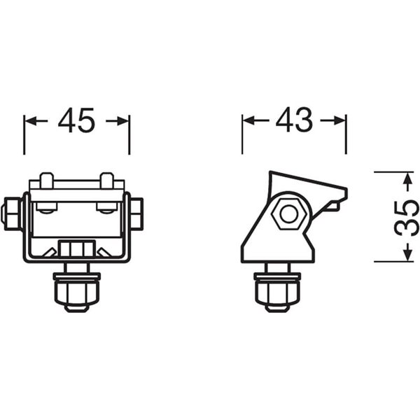 Kit de montaje OSRAM LEDPWL ACC101 para faros LEDriving® CUBE PX instalación estándar o flexible