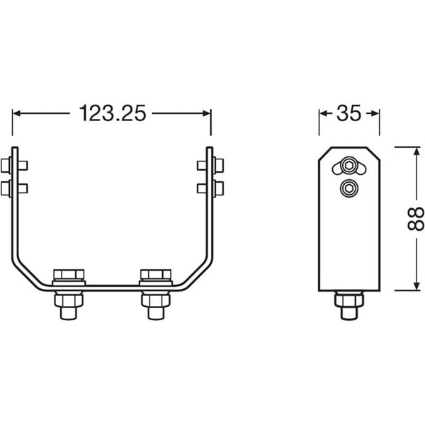Kit de montajePX para trabajos pesados LEDPWL ACC102 Heavy Duty para faros LEDriving PX