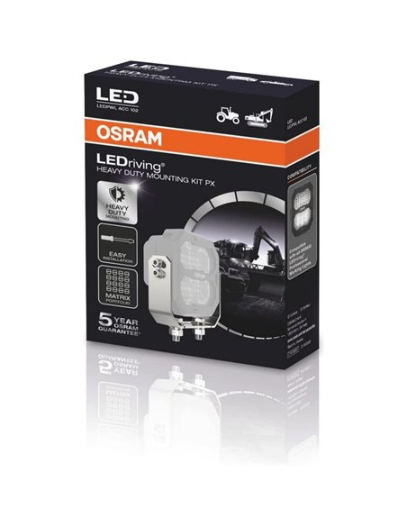 Kit de montage robuste LEDPWL ACC102 pour phares LEDriving PX