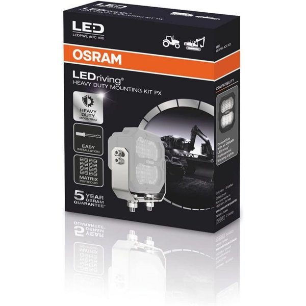 Kit de montage robuste LEDPWL ACC102 pour phares LEDriving PX