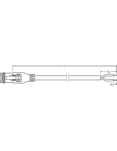 Cable de conexión OSRAM LEDPWL ACC103 LEDriving® 300 DT AX