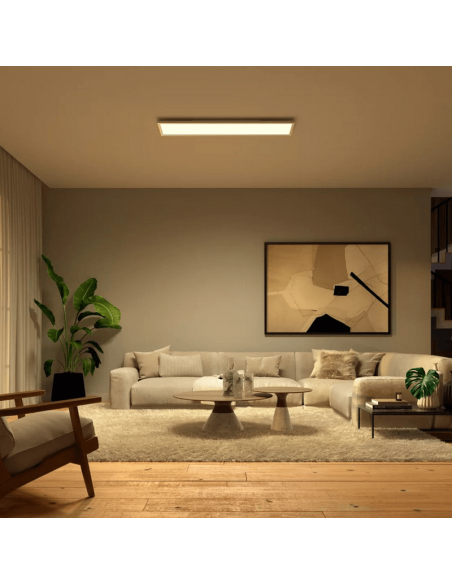 Panel de techo LED inteligente Surimu blanco luz cálida| LeonLeds