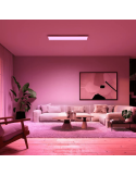 Panel de techo LED inteligente Surimu blanco foto ambiente| LeonLeds