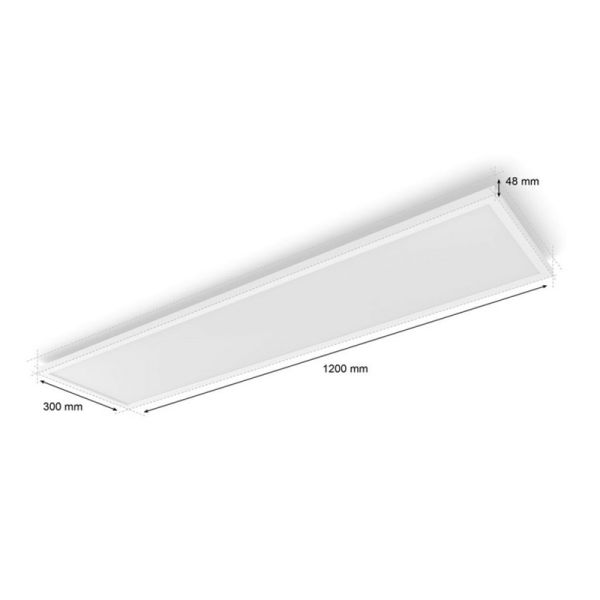 Panneau de plafond LED intelligent Surimu, blanc, dimensions | LeonLeds
