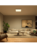 Panneau de plafond LED intelligent carré Surimu avec lumière chaude | LeonLeds