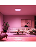 Panel techo LED inteligente Surimu cuadrado vista detalle| LeonLeds