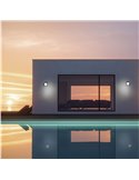 Aplique LED Exterior IP65 CREEK 15W - CCT 2700K-3300K-4000K negro/blanco/corten