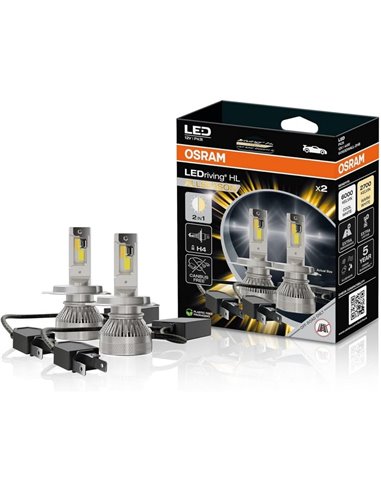 Lâmpada LED LEDriving HL ALLSEASON H4 com CANbus integrado, pacote com 2 64193DWALL-2HB, 12V
