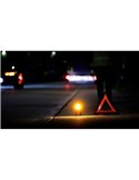 Señal de emergencia LED TA19 OSRAM TRUCK FLARE 2-en-1 (naranja + linterna), IP54, 4×AA incluidas, obligatorio en Alemania en cas