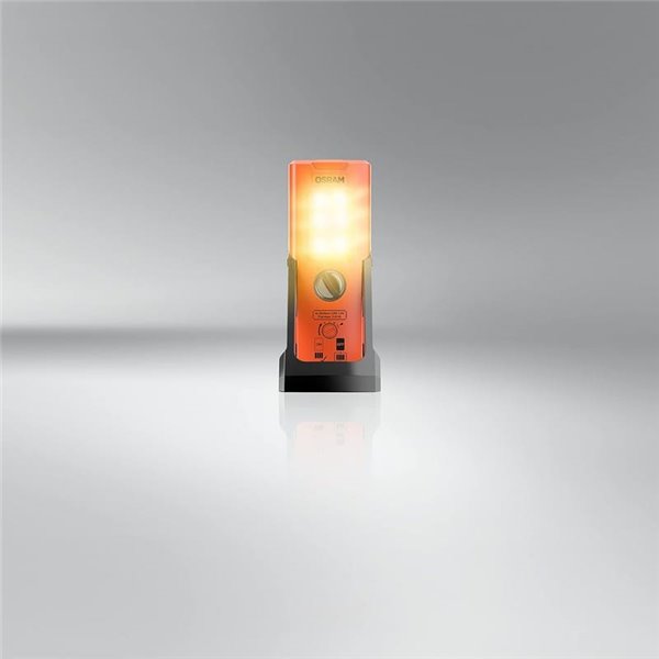 Señal de emergencia LED TA19 OSRAM TRUCK FLARE 2-en-1 (naranja + linterna), IP54, 4×AA incluidas, obligatorio en Alemania en cas