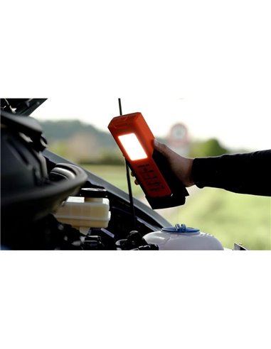 Señal de emergencia LED TA19 OSRAM TRUCK FLARE 2-en-1 (naranja + linterna), IP54, 4×AA incluidas, obligatorio en Alemania en cas