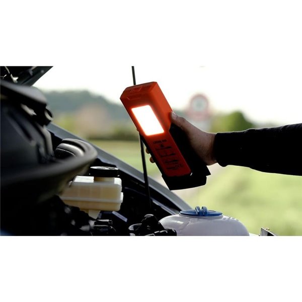 Señal de emergencia LED TA19 OSRAM TRUCK FLARE 2-en-1 (naranja + linterna), IP54, 4×AA incluidas, obligatorio en Alemania en cas