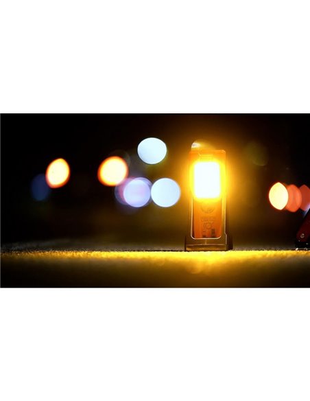 Señal de emergencia LED TA19 OSRAM TRUCK FLARE 2-en-1 (naranja + linterna), IP54, 4×AA incluidas, obligatorio en Alemania en cas