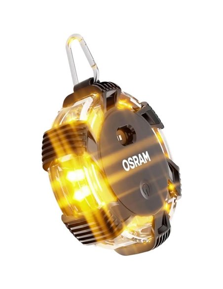 Señal de emergencia LEDguardian® ROAD FLARE 360° ámbar, 3 modos, imán, IP54 IK07, 3×AAA