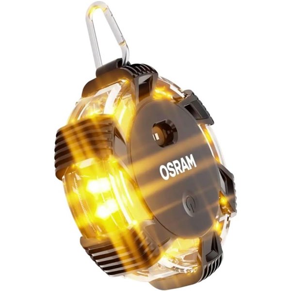 Señal de emergencia LEDguardian® ROAD FLARE 360° ámbar, 3 modos, imán, IP54 IK07, 3×AAA