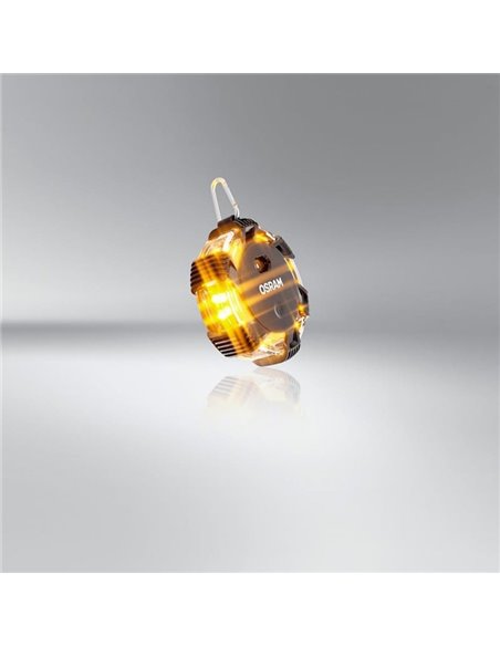 Señal de emergencia LEDguardian® ROAD FLARE 360° ámbar, 3 modos, imán, IP54 IK07, 3×AAA