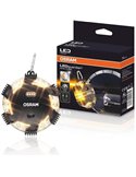 Señal de emergencia LEDguardian® ROAD FLARE 360° ámbar, 3 modos, imán, IP54 IK07, 3×AAA