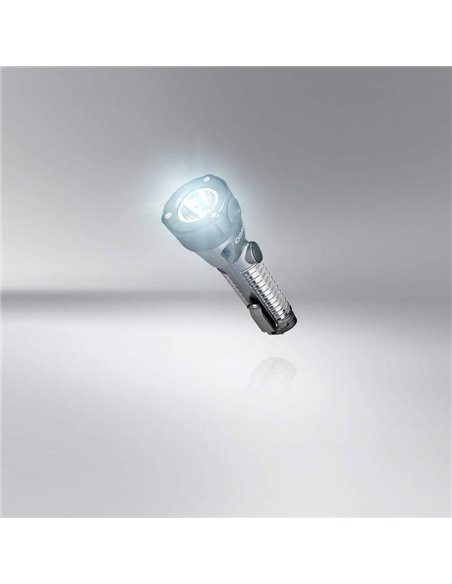 Linterna de emergencia LED OSRAM LEDguardian® Saver Light Plus 105 lm 6500K, 2×AA, imán, cortacinturón y martillo