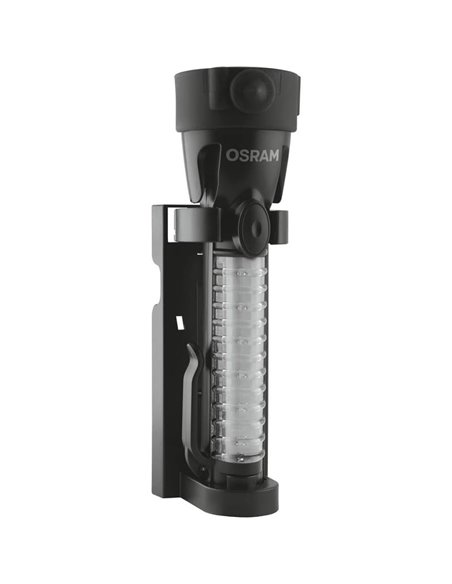 Linterna de emergencia LED OSRAM LEDguardian® Saver Light Plus 105 lm 6500K, 2×AA, imán, cortacinturón y martillo