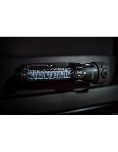 Linterna de emergencia LED OSRAM LEDguardian® Saver Light Plus 105 lm 6500K, 2×AA, imán, cortacinturón y martillo