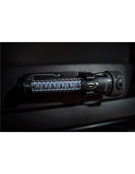 Lanterna de emergência LED OSRAM LEDguardian® Saver Light Plus 105 lm 6500K, 2 pilhas AA, ímã, cortador de cinto e martelo