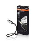 Luz lectora LED USB para interior de coche ONYX COPILOT 20 Lm 3200K, cuello flexible 37 cm