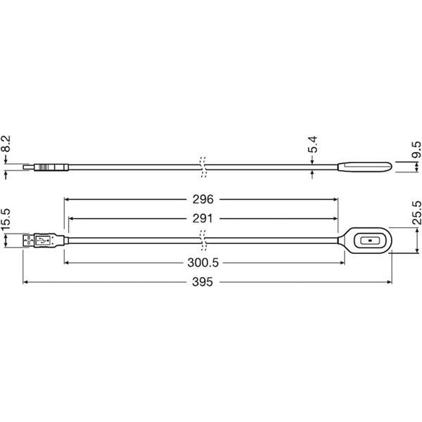 Luz lectora LED USB para interior de coche ONYX COPILOT 20 Lm 3200K, cuello flexible 37 cm