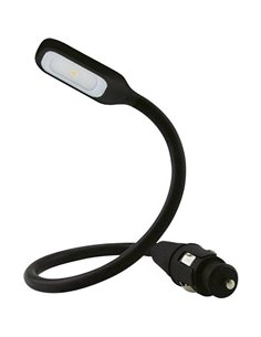 Luz lectora LED para interior de coche coexión mechero ONYX COPILOT M+7, 37 cm 20 Lm 3200K, 12/24V 2