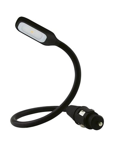 Luz lectora LED para interior de coche coexión mechero ONYX COPILOT M+7, 37 cm 20 Lm 3200K, 12/24V