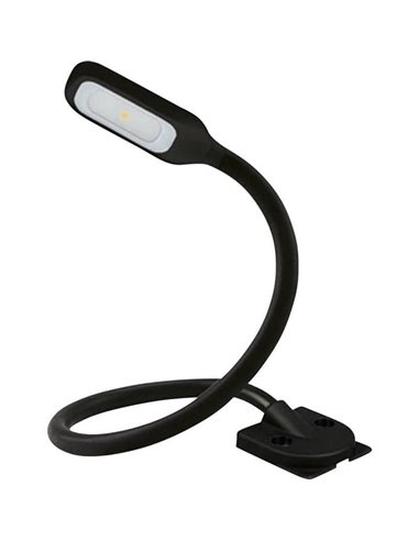 Luz lectora LED para interior de coche con base fija ONYX COPILOT L+7 37cm, 20 Lm 3200K para mechero, 12/24V