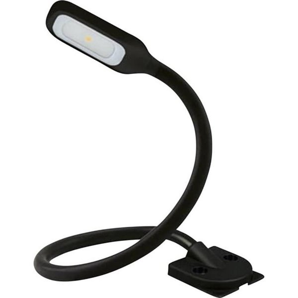 ONYX COPILOT L+7 Lampe de lecture LED pour intérieur de voiture 37 cm avec base fixe, 20 Lm 3200 K pour allume-cigare, 12/24 V