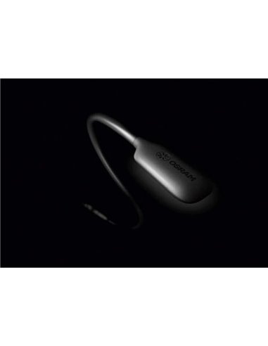 Luz lectora LED para interior de coche con base fija ONYX COPILOT L+7 37cm, 20 Lm 3200K para mechero, 12/24V