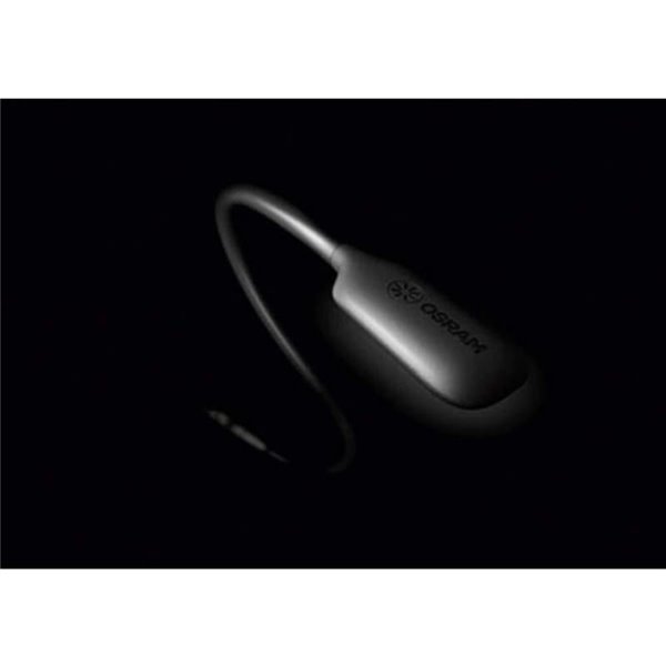 ONYX COPILOT L+7 Lampe de lecture LED pour intérieur de voiture 37 cm avec base fixe, 20 Lm 3200 K pour allume-cigare, 12/24 V