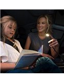 Luz lectora LED para interior de coche con base fija ONYX COPILOT L+7 37cm, 20 Lm 3200K para mechero, 12/24V