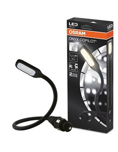 Luz lectora LED para interior de coche coexión mechero ONYX COPILOT M+7, 37 cm 20 Lm 3200K, 12/24V