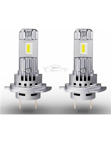 Ampoules LED H7/H18 OSRAM LEDriving HL EASY, 6500K 1400 Lm 12V, Lot de 2