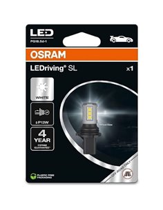 Bomba LED P13W OSRAM LEDriving SL 6000K 1,6W 12V para DRL PG18.5d-1 (1 unidade), 828DWP-1BL