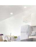 Downlight LED ultraeficiente empotrable Ø17cm DIAMOND CUT, redondo, blanco 6,5W 3000K/4000K