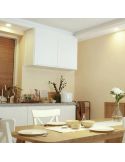Downlight LED ultraeficiente empotrable Ø14,5cm DIAMOND CUT, redondo, blanco 4,8W 3000K/4000K Ambiente